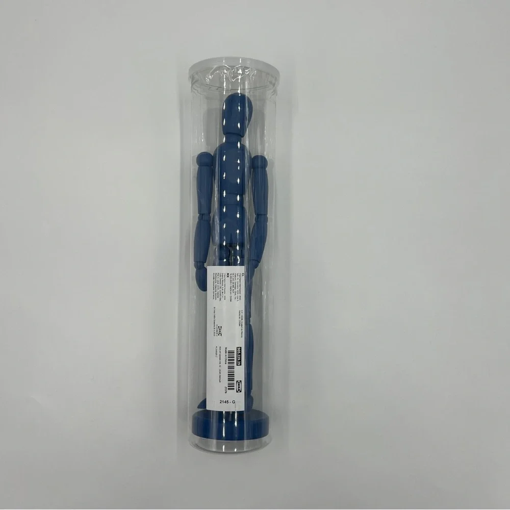 IKEA Blue Artist Figure